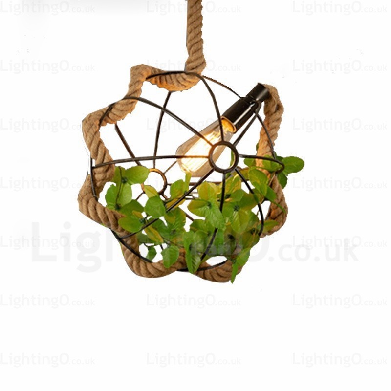 Suspension rétro vintage rustique à 1 lumière