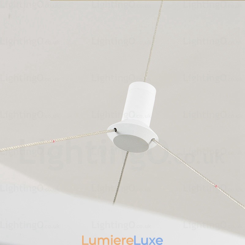 Suspension contemporaine moderne à 1 lumière avec abat-jour en acrylique