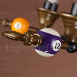 Suspension rétro vintage rustique à 4 lumières