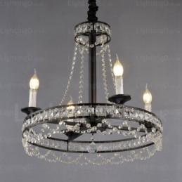 Suspension rustique à 4 lumières