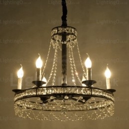Suspension rustique à 4 lumières
