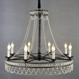 Suspension rustique à 4 lumières