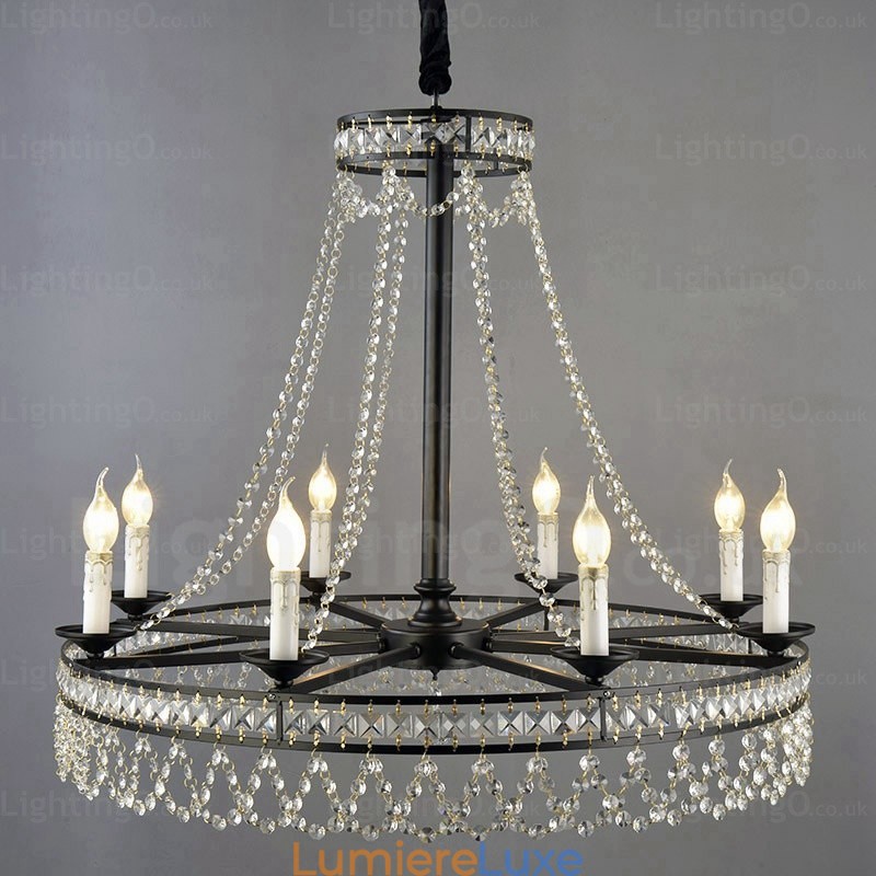 Suspension rustique à 4 lumières