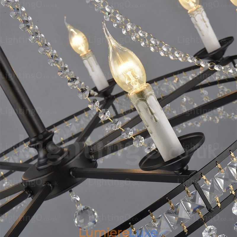Suspension rustique à 4 lumières