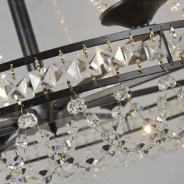 Suspension rustique à 4 lumières