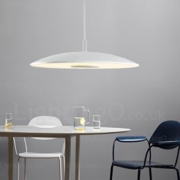 Suspension contemporaine moderne à 1 lumière avec abat-jour en verre