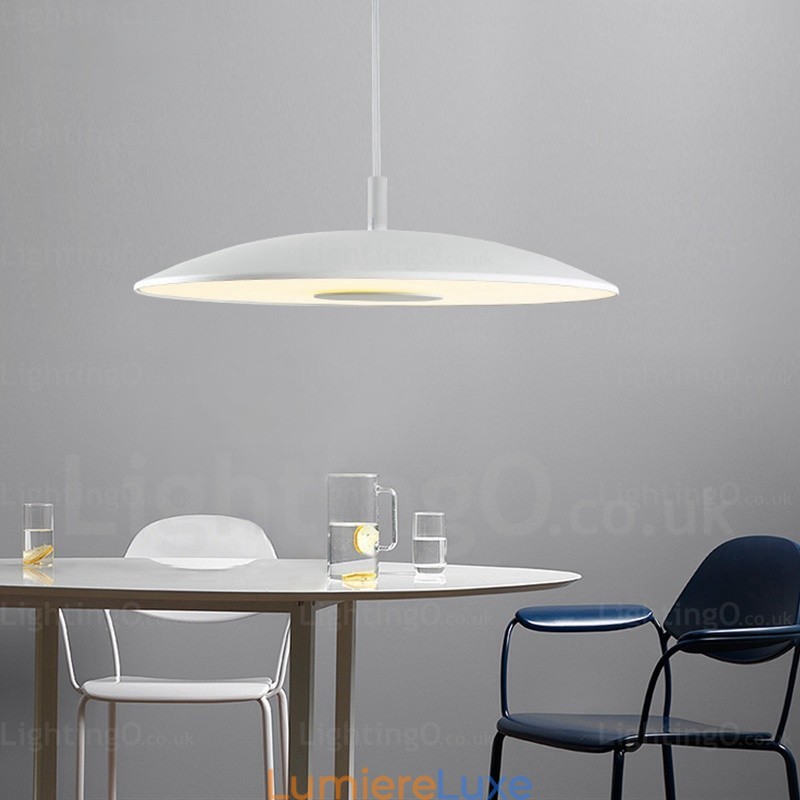 Suspension contemporaine moderne à 1 lumière avec abat-jour en verre