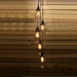 Le lustre bouteille de style country nord-américain