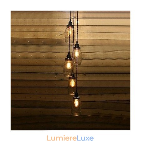 Le lustre bouteille de style country nord-américain Le lustre bouteille de style country nord-américain