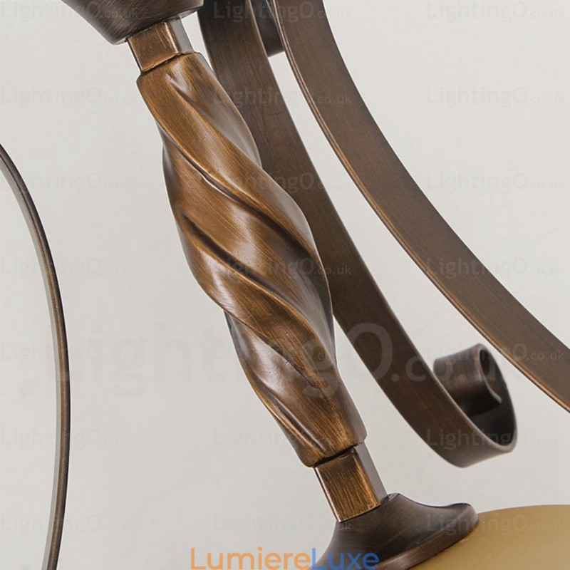 Suspension rustique à 1 lumière avec abat-jour en verre