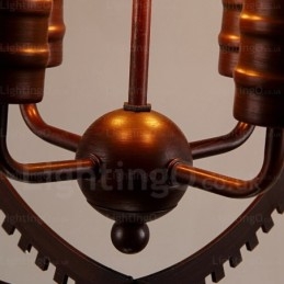 Suspension rétro vintage à 4 lumières