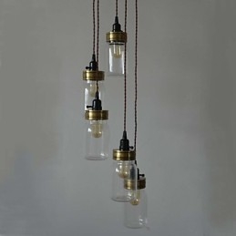 Le lustre bouteille de style country nord-américain
