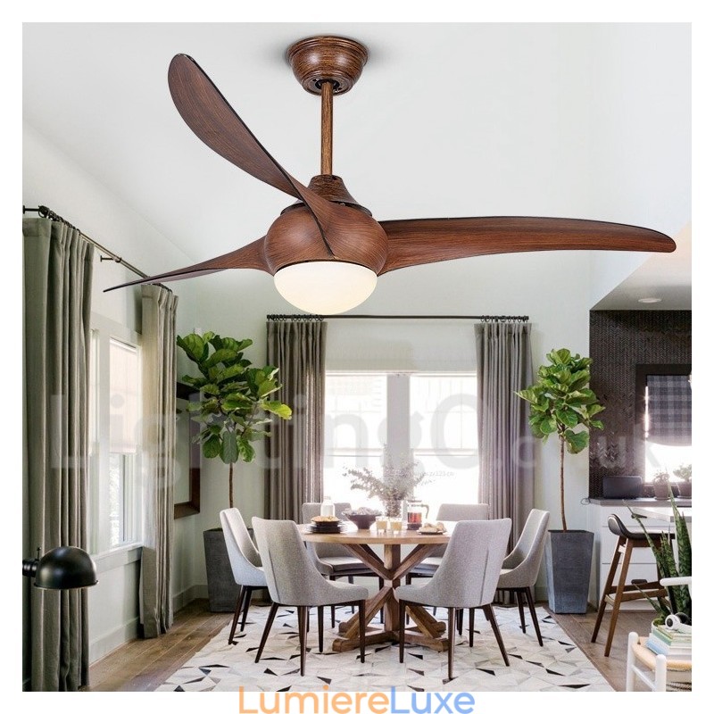 Ventilateur de plafond rustique de 52 pouces