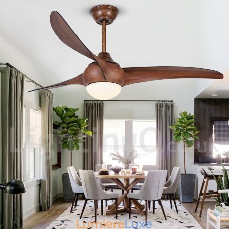 Ventilateur de plafond rustique de 52 pouces