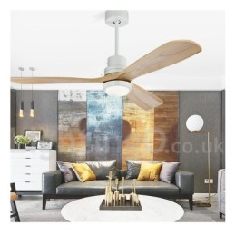 Ventilateur de plafond contemporain nordique moderne de 36 po, 42 po, 52 po