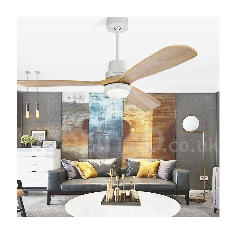 Ventilateur de plafond contemporain nordique moderne de 36 po, 42 po, 52 po