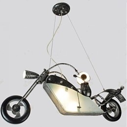 Lustre en fer pour moto pour enfants nostalgiques