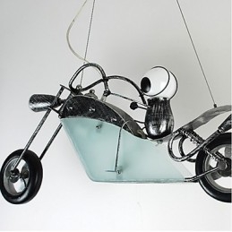 Lustre en fer pour moto pour enfants nostalgiques