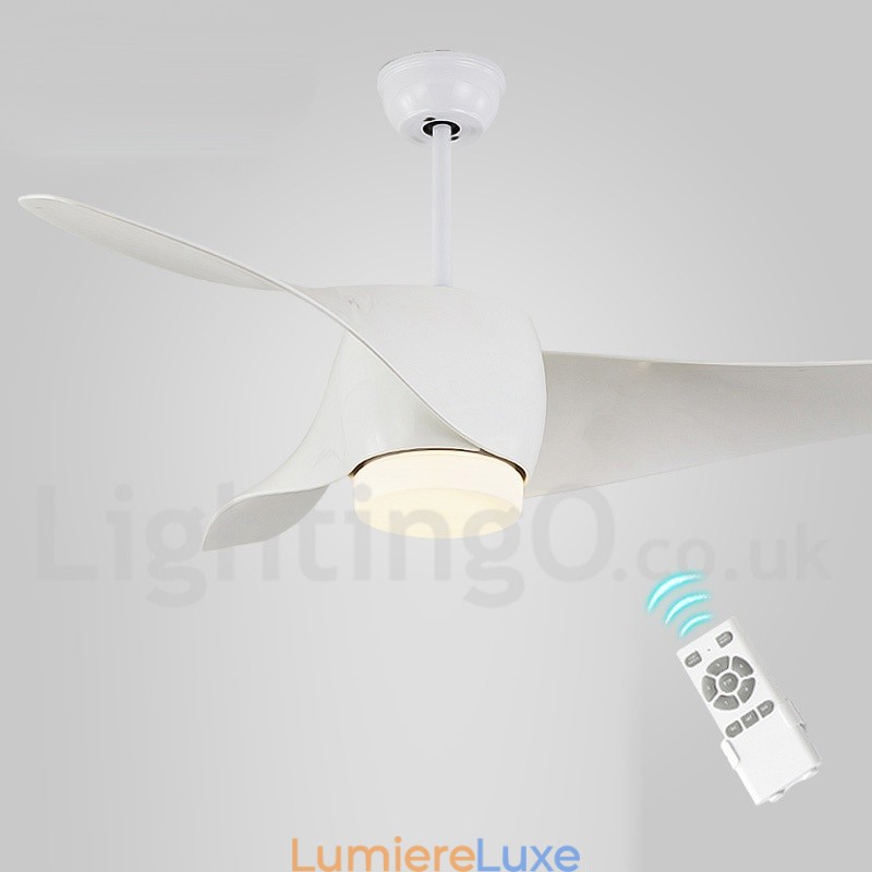 Ventilateur de plafond de style européen moderne et contemporain de 52 pouces