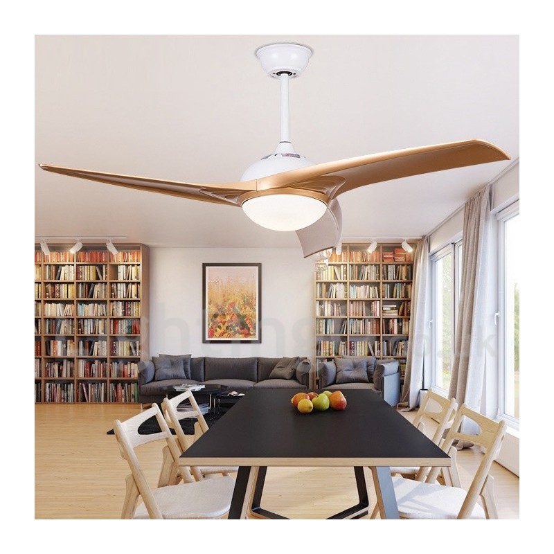 Ventilateur de plafond de style européen moderne et contemporain de 52 pouces