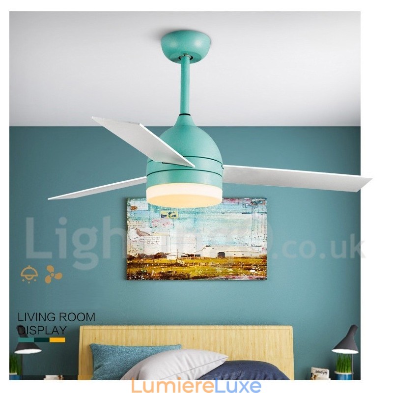 Ventilateur de plafond nordique vintage moderne et contemporain de 42" à 48"