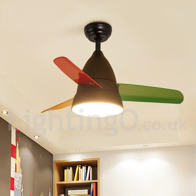 Ventilateur de plafond contemporain moderne de 26 pouces