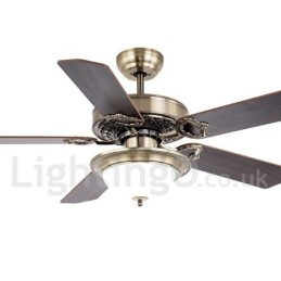 Ventilateur de plafond vintage style country rétro rustique 42", 48", 52"