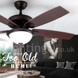 Ventilateur de plafond vintage de style rustique rétro de 52 pouces