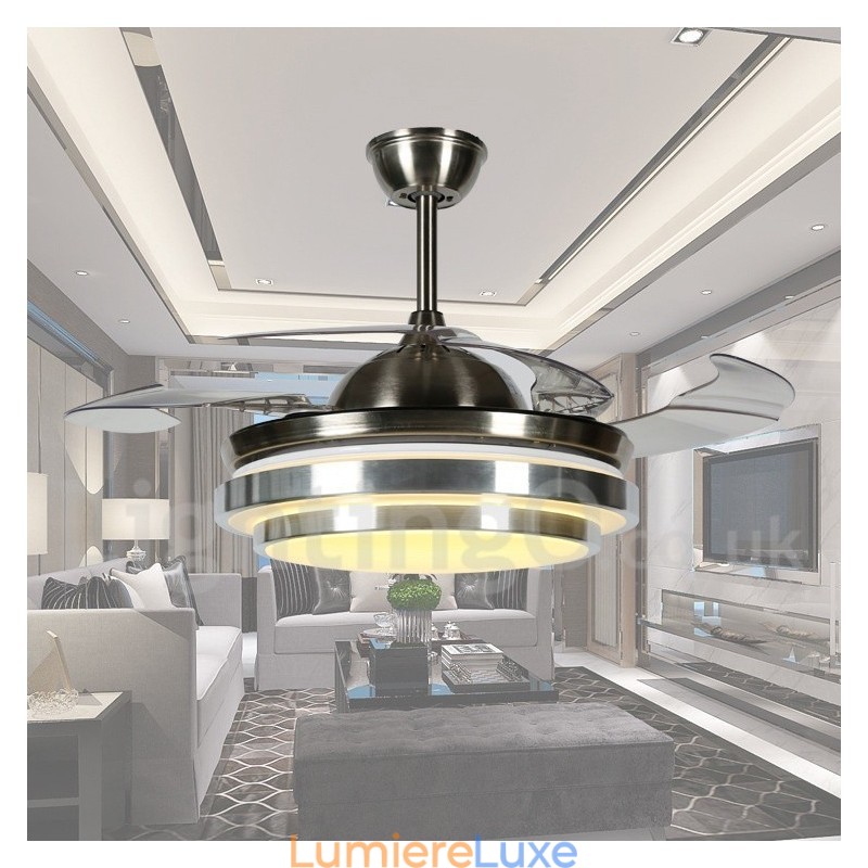 Ventilateur de plafond contemporain moderne de style européen de 36 pouces