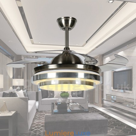 Ventilateur de plafond contemporain moderne de style européen de 36 pouces