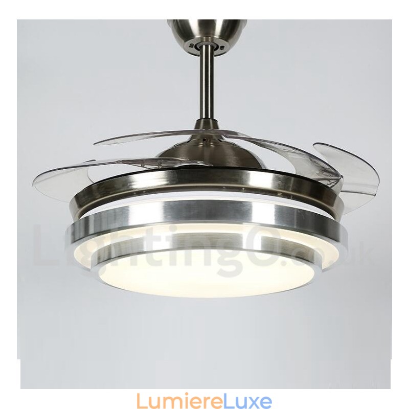 Ventilateur de plafond contemporain moderne de style européen de 36 pouces