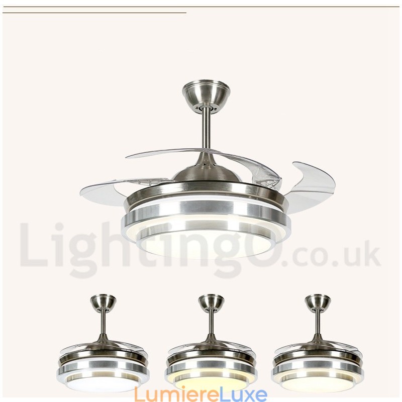 Ventilateur de plafond contemporain moderne de style européen de 36 pouces
