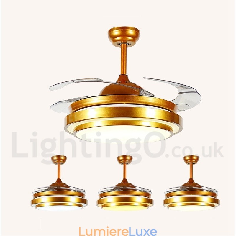 Ventilateur de plafond contemporain moderne de style européen de 36 pouces