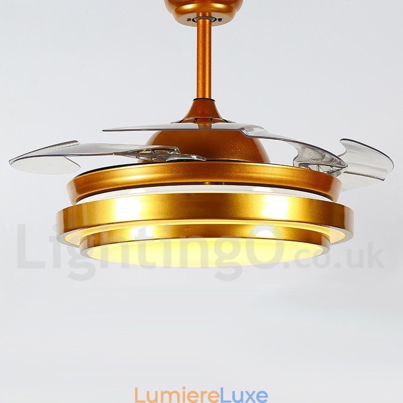 Ventilateur de plafond contemporain moderne de style européen de 36 pouces
