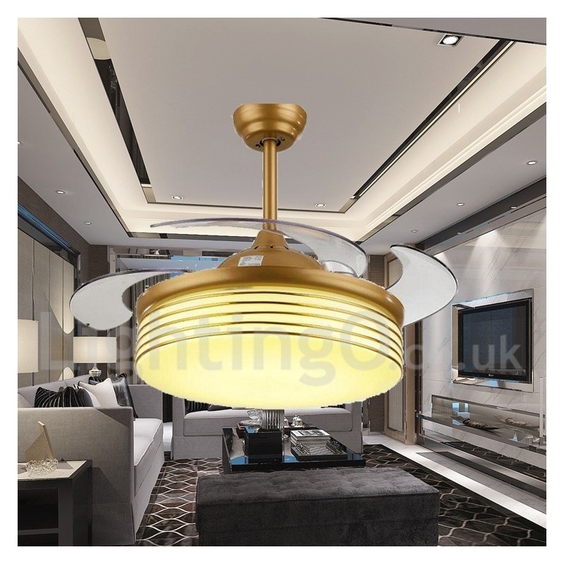 Ventilateur de plafond contemporain moderne de style européen de 36 pouces