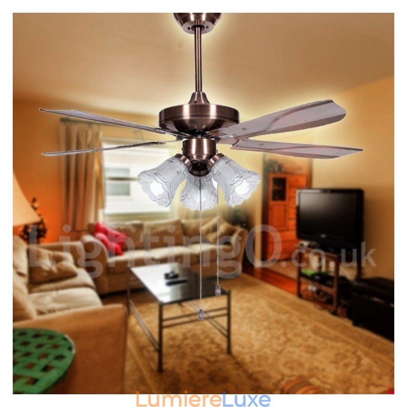 Ventilateur de plafond contemporain moderne de 42 pouces