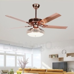 Ventilateur de plafond contemporain moderne de style européen de 52 pouces