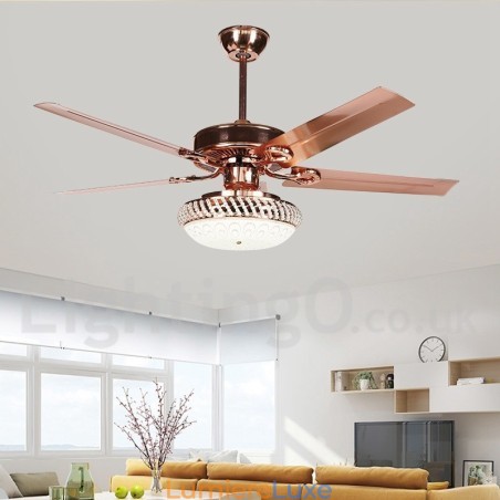 Ventilateur de plafond contemporain moderne de style européen de 52 pouces Ventilateur de plafond contemporain moderne de style européen de 52 pouces