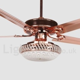 Ventilateur de plafond contemporain moderne de style européen de 52 pouces