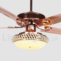 Ventilateur de plafond contemporain moderne de style européen de 52 pouces