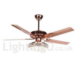 Ventilateur de plafond contemporain moderne de style européen de 52 pouces