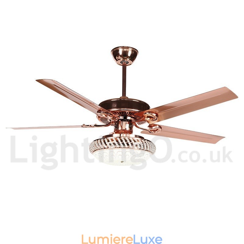 Ventilateur de plafond contemporain moderne de style européen de 52 pouces