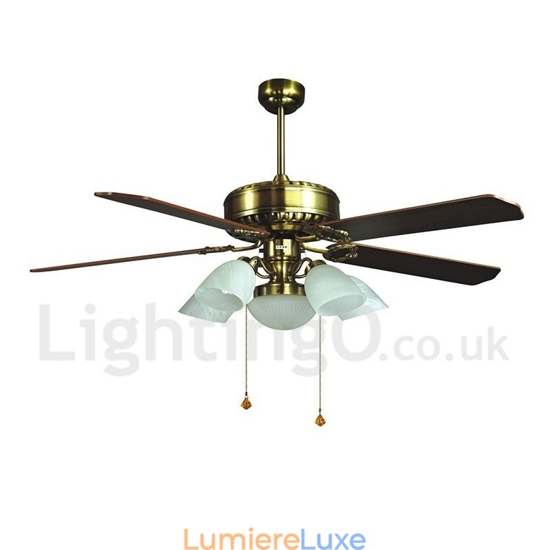 Ventilateur de plafond contemporain moderne de style européen de 52 pouces