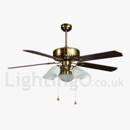 Ventilateur de plafond contemporain moderne de style européen de 52 pouces