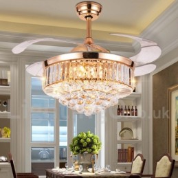 Ventilateur de plafond contemporain moderne de style européen de 42 pouces