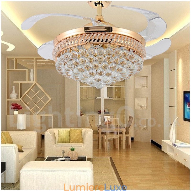 Ventilateur de plafond contemporain moderne de style européen de 42 pouces