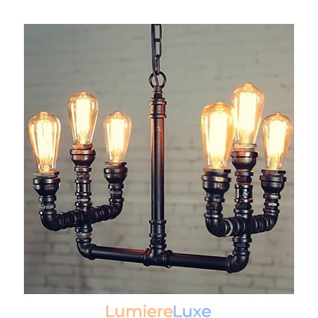 Lustre Mini Style Rustique Lodge Rétro Métal Lustre Mini Style Rustique Lodge Rétro Métal