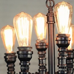 Lustre Mini Style Rustique Lodge Rétro Métal