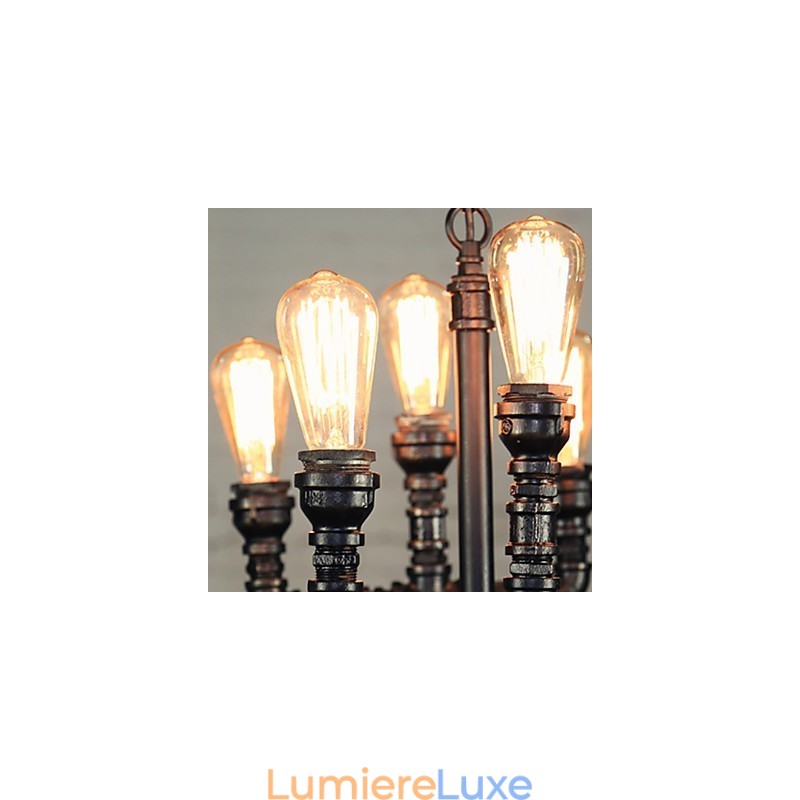 Lustre Mini Style Rustique Lodge Rétro Métal