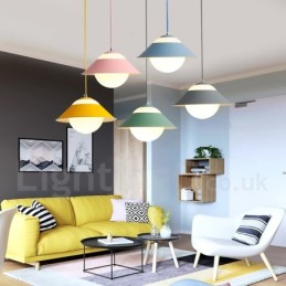 Suspension contemporaine en acier moderne